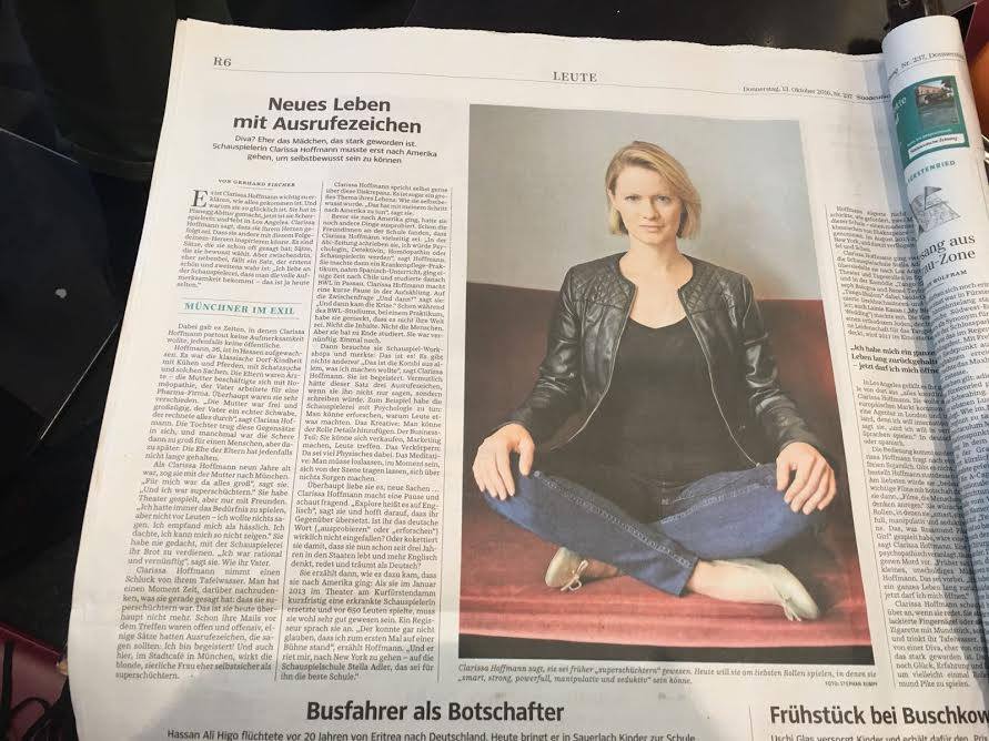 Featured in German newspaper SÜDDEUTSCHE ZEITUNG